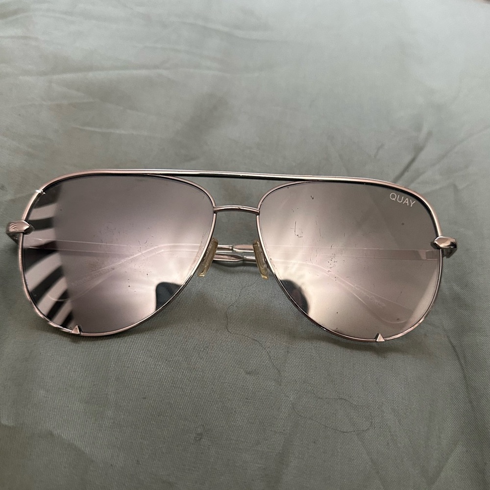 Quay Australia Silver Shield Sunglasses